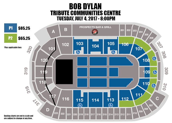 Tribute Communities Centre Detailed Seating Chart