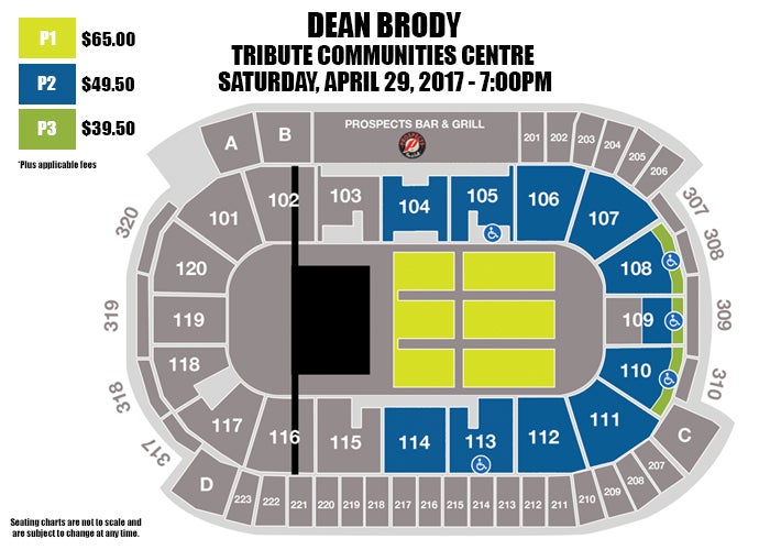 Tribute Communities Centre Detailed Seating Chart