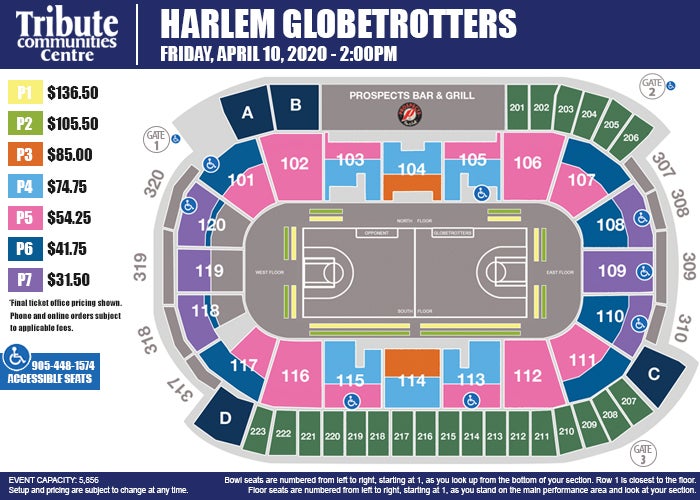 Tribute Communities Centre Detailed Seating Chart