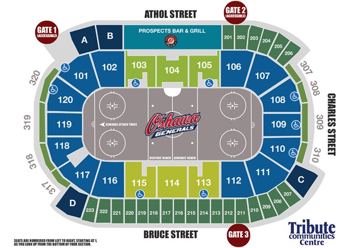 Barrie Colts Arena Seating Chart