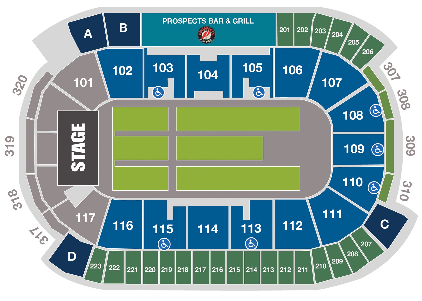 Global Event Center Seating Chart