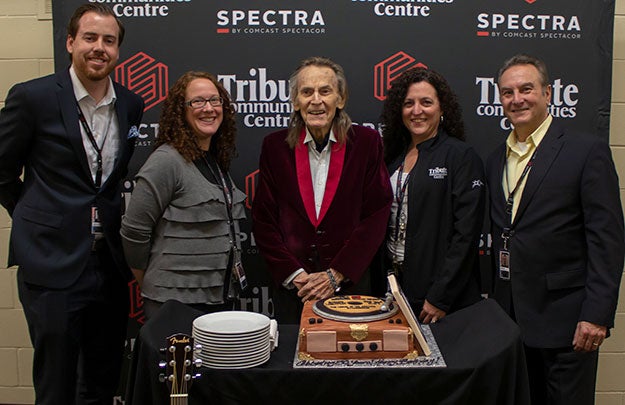 Gordon Lightfoot with Birthday Cake