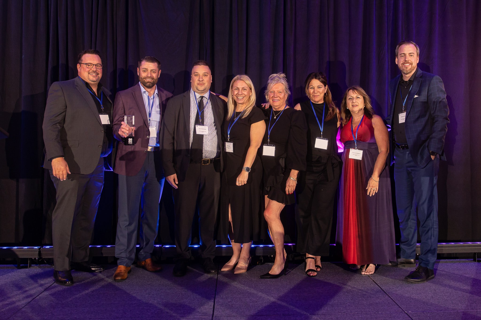 Oak View Group Team Accepting Tourism Operator of the Year Award