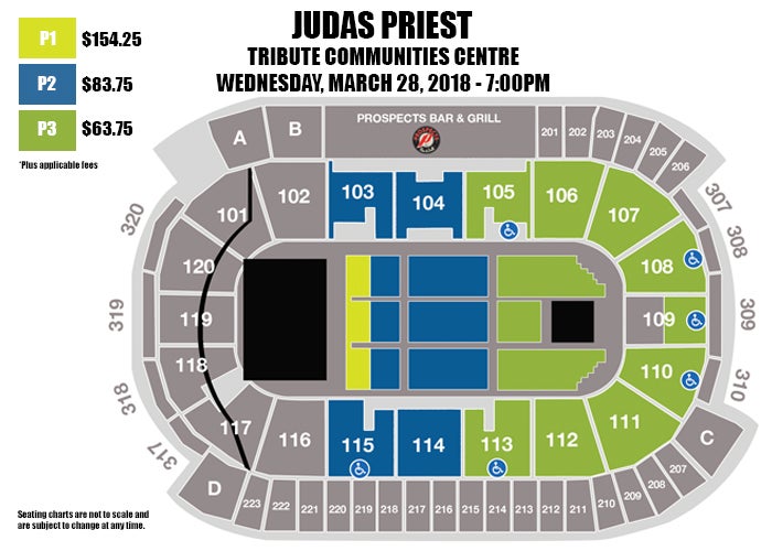 Tribute Communities Centre Detailed Seating Chart